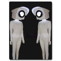 Ensemble de tenue de scène et de coiffure Veya Night Bar, costume de danse de scène, tenue de danse pour adulte en polyester 100%, tenue de danse de fête scintillante, caméra Gogo