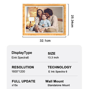 Cost-saving 13.3 inch digital <b>photo</b> <b>frame</b> wooden big E-ink Display Full Color Epaper e ink Screen display panel eink Spectra 6 - Product Image 2
