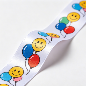 OEM Custom Width Children's Day Recycled <b>PET</b> 100% Polyester Satin Ribbon Roll Ribbon Bow <b>Blank</b> For Handmade Gift Bow DIY Craft - Product Image 2