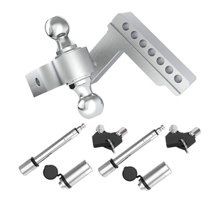 Soporte de <span class=keywords><strong>Bola</strong></span> para <span class=keywords><strong>Remolque</strong></span> Ajustable, Compatible con Receptor de 2 Pulgadas, Combinación de 2 y 2-5/16 Pulgadas, Vástago de Aluminio Forjado, Descenso/Elevación de 6 Pulgadas - Product Image 2