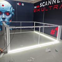 Bannière suspendue modulaire pour stand d'exposition, cube publicitaire pour salon professionnel
