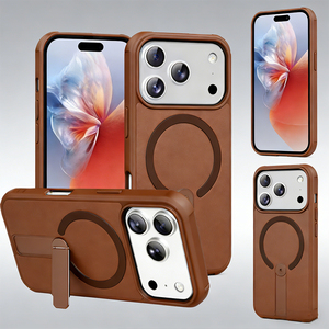 <span class=keywords><strong>Coque</strong></span> de téléphone magnétique mate personnalisée à succès pour 17/16, design luxueux, motif rayé, support - Product Image 1