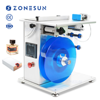 ZONESUN ZS-TB90B boîte en Carton pliante horizontale Anti inviolable autocollant adhésif Semi automatique étanchéité coin étiqueteuse