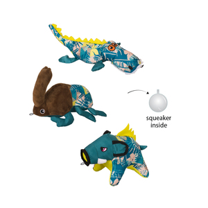 Fabricante al por mayor masticar perro PP algodón juguetes de peluche Set Jungle Series - Product Image 2