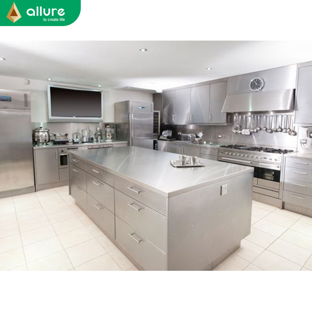Allure Remodel Supplier 2021 Design Cupboards Kitchen Designs Modern Stainless Cabinet For Furniture
