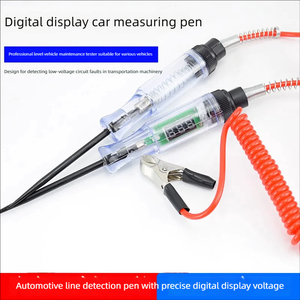 Testeur de tension universel pour voiture 6V 12V 24V DC, sonde de diagnostic de circuit de véhicule avec longue sonde, outil automobile - Product Image 1