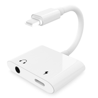Câble adaptateur audio, adaptateur 3,5 mm, adaptateur AUX, adaptateur jack pour casque, adaptateur jack pour écouteurs, pour iPhone iPad