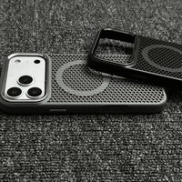 Coque de téléphone portable premium pour iPhone 17 Pro Max, dissipation thermique, antichoc, magnétique, avec cadre métallique pour l'appareil photo