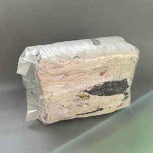 Solución Económica de Algodón de Alta Calidad para Limpieza Industrial: Trapos de Camiseta Blancos Impresos para Limpieza de Grandes Espacios - Product Image 1