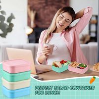 Ensemble d'alimentation pour bébé écologique et biodégradable, boîte à lunch pour enfants d'école, boîte à lunch en silicone, bento pour enfants, chauffable, anti-fuite