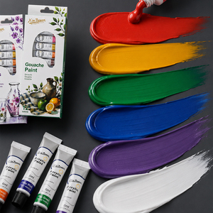 Ensemble de <span class=keywords><strong>peinture</strong></span> Xin Bowen 12 couleurs, tubes de <span class=keywords><strong>peinture</strong></span> de 6 ml, aquarelle, <span class=keywords><strong>acrylique</strong></span>, huile, gouache, tissu, <span class=keywords><strong>verre</strong></span> pour artistes - Product Image 3