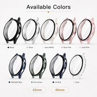 Étui de protection d'écran intégré en PC rigide, compatible avec Huawei Watch 5 42 46mm, couvercle résistant aux rayures pour montres intelligentes