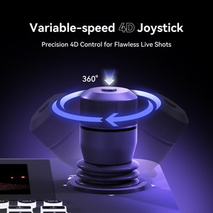 Professional <strong>PTZ</strong> Camera Joystick <strong>Keyboard</strong> <strong>Controller</strong> with 7'' LCD Split Screen Ideal for Live Streaming &amp; Broadcast - Product Image 4