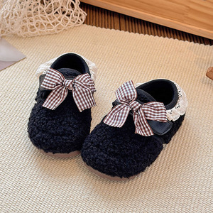 Bottes d'hiver chaudes doublées de polaire pour bébés filles, bottes de neige à semelle souple pour enfants - Product Image 3