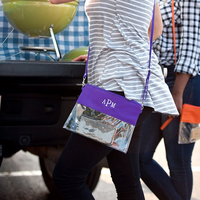 Sac à bandoulière Transparent en vinyle avec Logo personnalisé, pochette à bandoulière transparente à fermeture éclair détachable, sac à main Transparent Portable