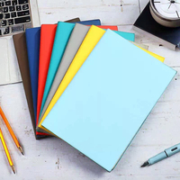 Vente en gros de logo personnalisé A3 Carnet de notes en cuir souple imprimé style PU journal avec reliure thermique coffret cadeau d'affaires