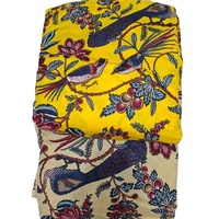 Tissu non tissé en coton lavé, motif géométrique abstrait multicolore personnalisable, pour robes, costumes, vêtements pour filles et garçons
