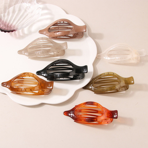 אופנה כפור שיער שטוח סיכת לנשים בציר שקוף מט duckbill שיער טופר בגודל גדול ponybed עבור שיער דק עבה - Product Image 1