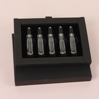 Boîte en papier avec logo doré estampé à chaud, coffret découverte de parfum 2 ml, flacon en verre