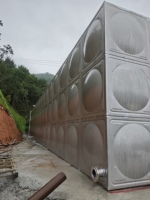 Réservoir d'eau modulaire en acier inoxydable sur mesure pour l'eau potable Ss304