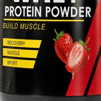 Poudre de protéines de lactosérum instantanée saveur fraise 2 lb, apportant de l'énergie, complément nutritionnel pour adultes, certifié GMP, durée de conservation de 24 mois