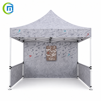 Gazebo d'exposition extérieur de qualité commerciale 10x10 avec structure en aluminium, tissu Ripstop 600D imperméable, tente pop-up pour salons professionnels et événements sportifs