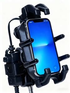 Support de téléphone à chargement intégré filaire et sans fil, support de téléphone pour moto, support de téléphone pour véhicule électrique - Product Image 4