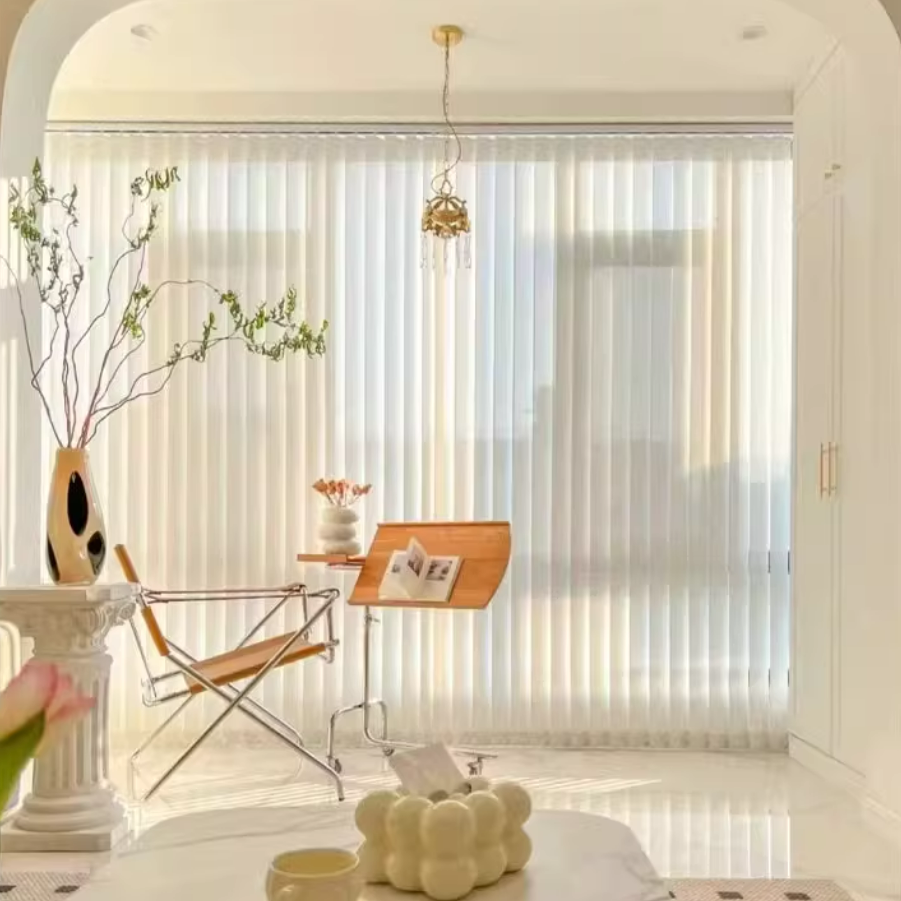 Hanas Dream Like Electric Motorized Blackout Curtains Vertical Sheer Blinds In Black Built-In Installation · image 5