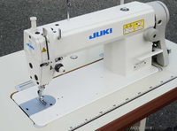 Bon marché, les machines à coudre à aiguille unique d'occasion de marque japonaise Jukis 5550N restent en bon état de fonctionnement