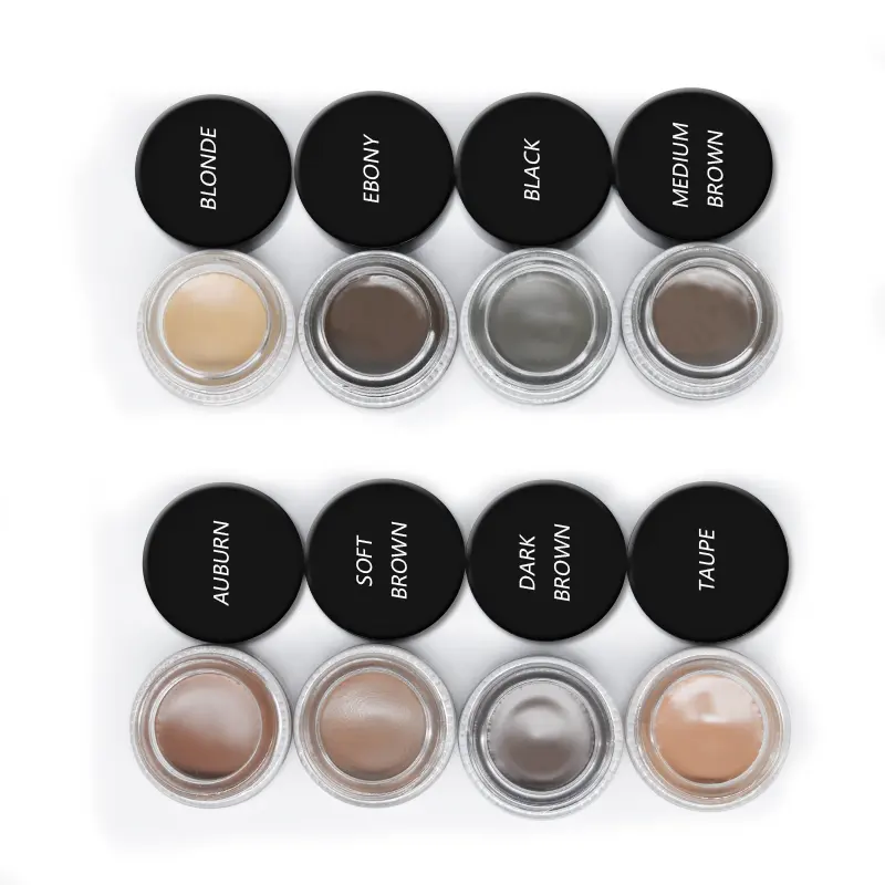 Private Label Your Own Brand Makeup Eyebrow Best Selling Products Eyebrow Gel Waterproof Eyebrow Pomade 8 Colors
