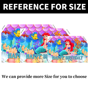 <span class=keywords><strong>Petite</strong></span> sirène thème princesse Ariel toile de fond fête <span class=keywords><strong>d</strong></span>'enfant joyeux <span class=keywords><strong>anniversaire</strong></span> <span class=keywords><strong>d</strong></span>écorations sirène fond toile de fond bannière - Product Image 6