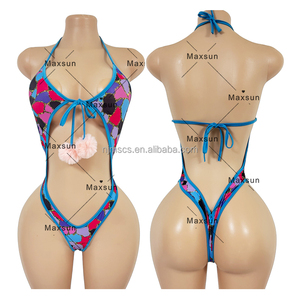 Maxsun Abbigliamento da Ballo Esotico a Due Pezzi, Sexy Costume da Pole Dance in Rete, Outfit da Spogliarellista MS184 - Product Image 5