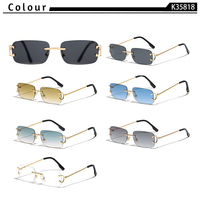 Gafas de Sol Ovaladas Sin Montura Unisex Personalizables al por Mayor, Ligeras, de PC, con Protección UV400, Antideslumbrantes y Anti Luz Azul para Computadora