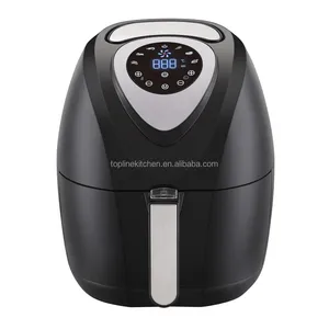 New 4L Smart Air Fryer Oven Large Capacity Air Frier Digital Control Air Fryer without Oil Electric Plastic Mechanical Round ABS