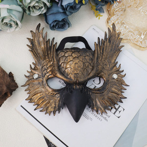 Masque de Hibou DIY pour Halloween, Spectacle, Enfants, Adultes, Fête, Déguisement, Demi-Masque, Accessoires - Product Image 3
