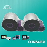 Ketahanan Abrasi Tahan Lama 33mm*500m Wax Resin Thermal Transfer Overprint Near Edge untuk Kemasan Pendingin