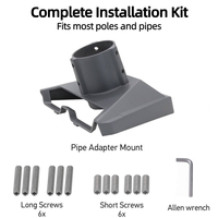Support mural Starlink Gen 3, adaptateur de poteau, base réglable, robuste, résistant aux intempéries, antirouille, en alliage d'aluminium, accessoire