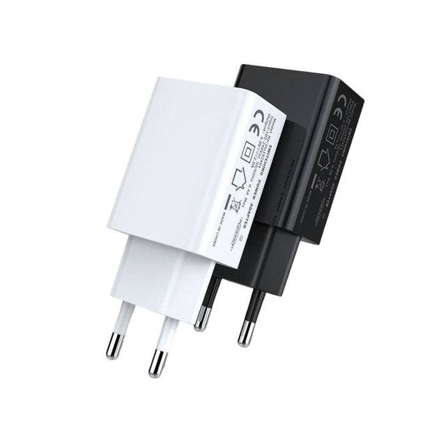 MEIQI Compact Desktop USB Wall Charger with 5V 2A Fast Charging PC Fireproof Material SCP Protection for Mobile Phones & Tablets