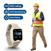 Jam Tangan Pelacak GPS Pribadi untuk Pekerja Tunggal dengan SOS Darurat, Geofence, Deteksi Jatuh, Tahan Air IP67 & Panggilan Dua Arah