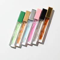 Botol Parfum Isi Ulang 10ml Desain Baru Warna-warni, Botol Kaca Mini Sekrup 10 ml untuk Perjalanan, Tersedia