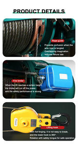 Alat Pengangkat Listrik Tali Kawat Logam Seri CD1 Tugas Berat Baru 2 Ton untuk Pertanian - Product Image 5