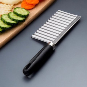 Trending Products 2026 New Arrivals Stainless Steel Wavy Slicer <strong>Crinkle</strong> Cutter Wavy Chopper <strong>Cut</strong> <strong>Knife</strong> - Product Image 5