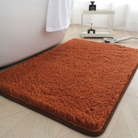 Tapis de bain shaggy anti-déchirure, lavables en machine, avec adorable motif abeille, tapis de sol, tapis de maison, tapis de bain
