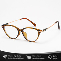Lunettes de lecture pour femmes en métal, style œil de chat, ultra légères 10g, TR90, anti-lumière bleue, UV400, OEM