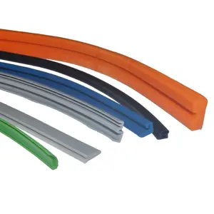 Perfil de extrusión de caucho OEM personalizado moldeado extruido silicona/EPDM/PVC sellos de caucho tiras productos de perfil