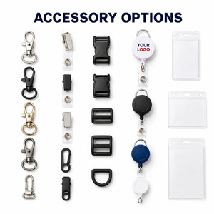 Cordon personnalisé avec porte-badge rétractable et porte-badge d'identification pour bureau, exposition, événement scolaire, pack cadeau promotionnel - Product Image 5