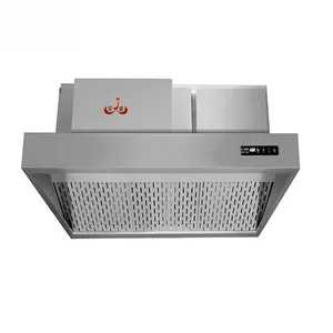 Factory price downdraft external smoke extractor kitchen range hood automatic cleaning range hood