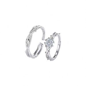 Anillos De Pareja Platinum Plated <b>Ring</b> Thorn Clover <b>Ring</b> Female Forest Sweet and Fresh Finger Fashion Open <b>Adjust</b> <b>Ring</b> - Product Image 5