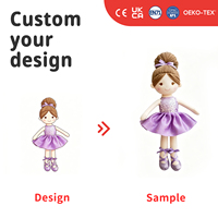 Boneka Balerina Kustom, Boneka Gadis Balet yang Dipersonalisasi, Mainan Boneka OEM ODM, Karakter Tari, Hadiah, Merchandise Merek, Boneka