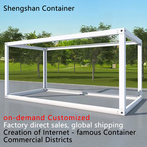 Xách tay 40 chân 20 chân phẳng bao bì container Cấu trúc thép đúc sẵn tam giác nhỏ thiết kế cho chỗ ở ngoài trời - Product Image 3